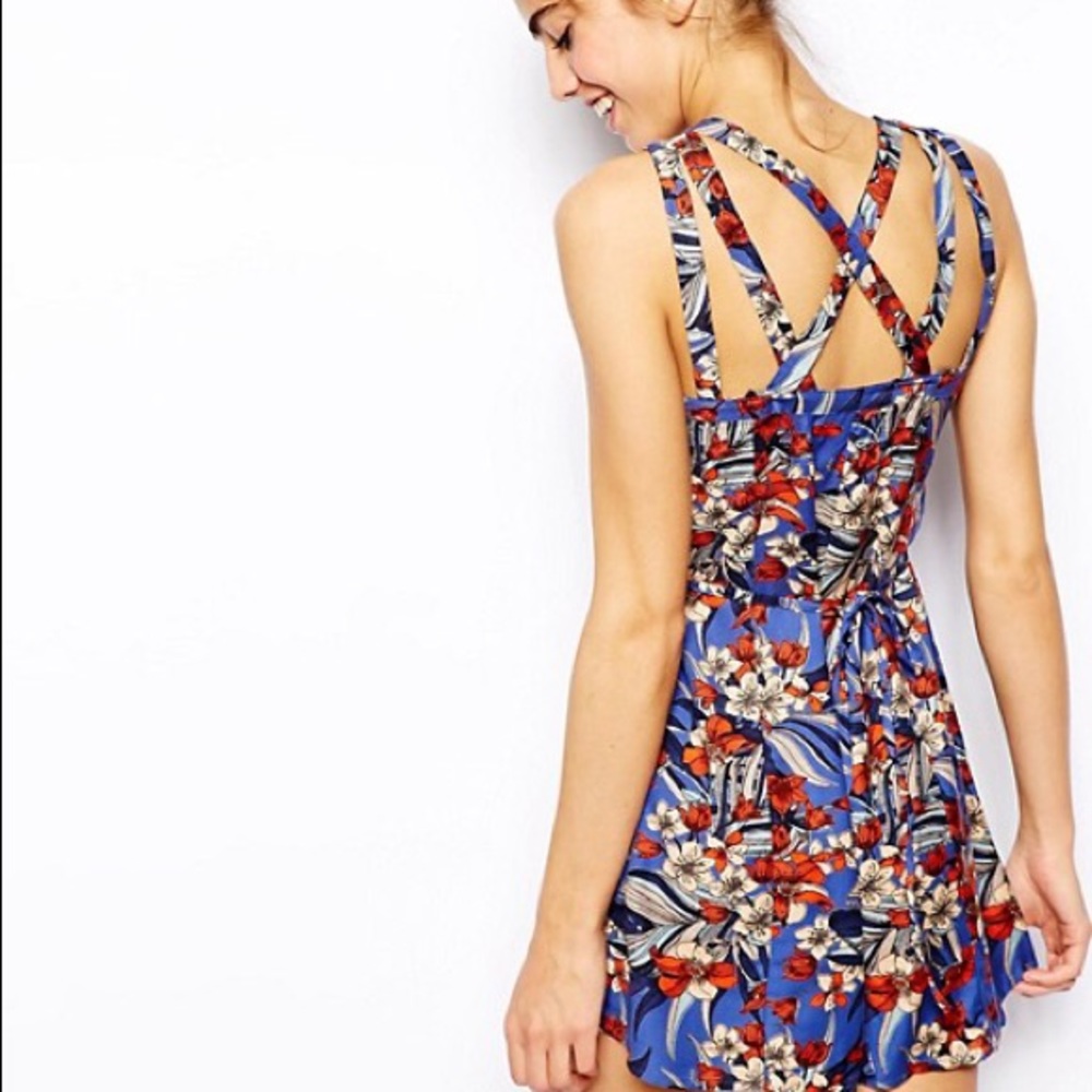 River island scrappy romper / playsuit